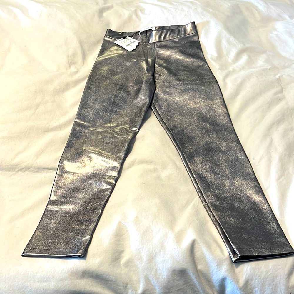 Metallic ZARA KIDS leggings new